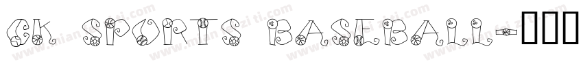 CK Sports Baseball字体转换